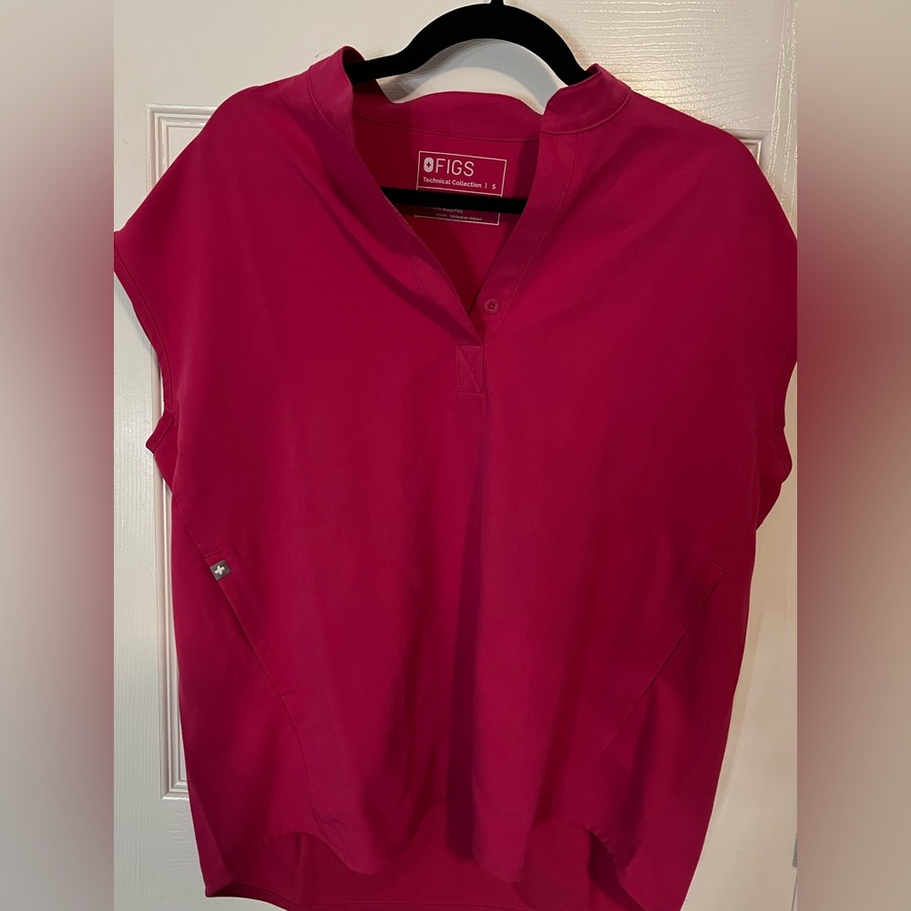 FIGS Set-  Dark Pink Womens Jogger Scrubs- Ultra Rose